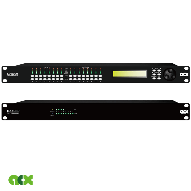 A série MA/RX representa o conjunto de DSPs mais avançado que a ACX oferece. Com conversores de 24 bits de alto desempenho, algoritmos de processamento DSP como filtros FIR, filtros IIR e muitos outros benefícios, proporciona o conjunto mais completo de funções para a máxima flexibilidade e características. Disponível nos modelos MA4080 e MA8080